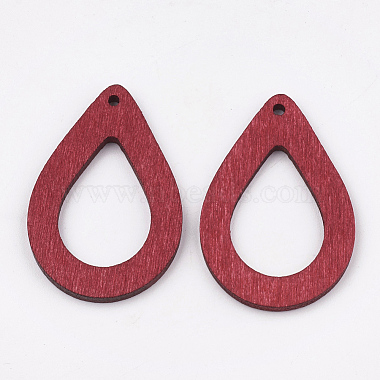 Pear Wood Pendants(X-WOOD-T010-06A)-2