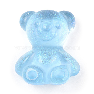 cabochons ours en résine transparente(RESI-N039-02)-2