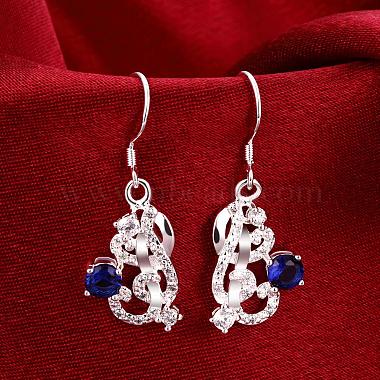Unique Design Heart with Vine Brass Cubic Zirconia Dangle Earrings(EJEW-BB03614-01A)-4