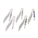 Tibetan Style Alloy Feather Bookmarks(AJEW-JK00220)-1