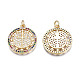 Brass Micro Pave Colorful Cubic Zirconia Pendants(ZIRC-N039-181-NF)-2