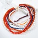 Bohemian Glass Beaded Multi Layered Necklaces for Women(NJEW-K384-02B)-1