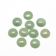 Natural Green Aventurine Cabochons, Half Round/Dome, 14x5~6mm(G-R416-14mm-43)