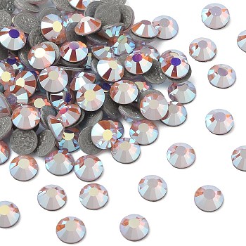 Preciosa&reg Crystal Hotfix Flatback Stones, Czech Crystal, Round(438 11 612 Chaton Rose VIVA 12 &reg), 71350 200 Rose Opal AB, SS12(3~3.2mm)