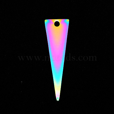 Multi-color Triangle 201 Stainless Steel Pendants