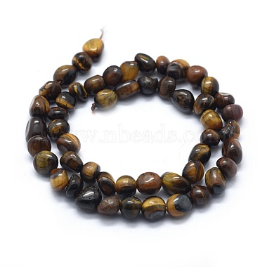 Natural Tiger Eye Beads Strands(G-E505-01B)-2