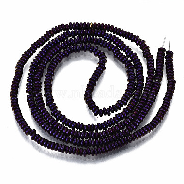 Electroplate Non-magnetic Synthetic Hematite Beads Strands(G-T114-58-05)-2
