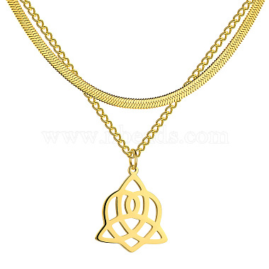 Trinity Knot 304 Stainless Steel Necklaces