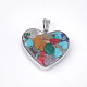 Natural & Synthetic Mixed Stone Pendants(X-STAS-T043-01O)-1
