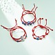 6Pcs 6 Style Alloy Hamsa Hand & Resin Evil Eye Braided Bead Bracelets Set(BJEW-JB08370)-2