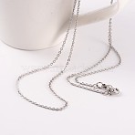 Tarnish Resistant 304 Stainless Steel Cable Chain Necklaces, with Lobster Claw Clasps, Stainless Steel Color, 16 inch(40.6cm)(NJEW-JN01526-01)