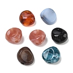 Acrylic Imitation Gemstone Beads, Nuggets Swimwear Accessories, Mixed Color, 25x26x13mm, Hole: 1.6mm, about 113pcs/500g(AC-CBA00C1-04)