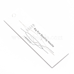 Iron Big Eye Beading Needles, Seed Bead Needle, for Jewelry Making, Platinum, 139x0.3mm(X-TOOL-N006-03)