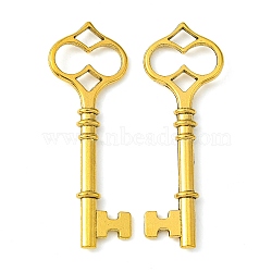 Tibetan Style Alloy Big Pendants, Skeleton Key, Cadmium Free & Lead Free, Antique Golden, 60x21x3mm, Hole: 4x5mm(X1-TIBEP-4919-AG-RS)