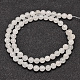 Rondes naturelle de jade blanc chapelets de perles(G-P070-01-4mm)-4