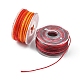 25 rouleau de fil de polyester ciré teinté segment rond 25 couleurs(YC-YW0001-02B)-3