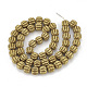 Electroplate Non-magnetic Synthetic Hematite Corrugated Beads Strands(G-T061-109G)-2