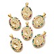 Rack Plating Brass Micro Pave Cubic Zirconia Pendants(KK-M296-03G)-1