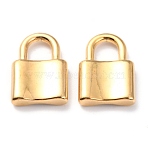 304 Stainless Steel Pendants, PadLock, Golden, 22.5x15x4mm, Hole: 6x7mm(STAS-J036-007D-G)