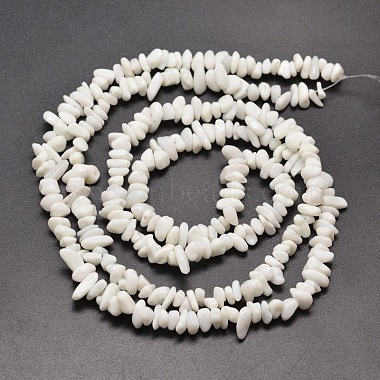 Opaque Glass Chip Beads Strands(G-M205-25)-2