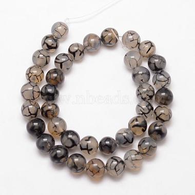 Chapelets de perles en agate veine de dragon naturelle(G-K166-14-8mm-01)-2