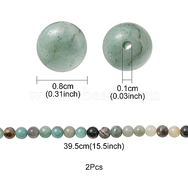 natürliche Blumen Amazonit Perlenstränge(G-YW0001-24)-3