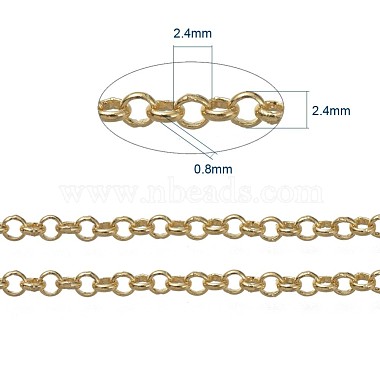 Rolo-Ketten aus Messing(CHC-S008-002E-G)-6