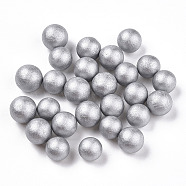 Small Craft Foam Balls, Round, for DIY Wedding Holiday Crafts Making, Silver, 7~10mm(KY-T007-08L-B)