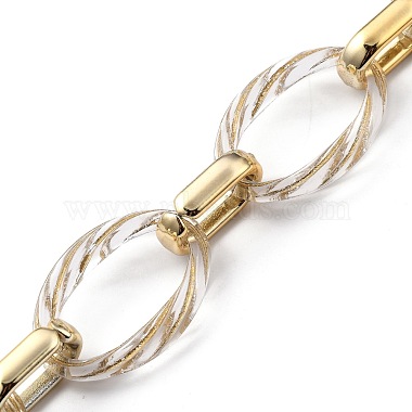 Акриловые кабельные цепи ручной работы из металла(AJEW-JB00743)-3