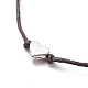Alloy Heart Beaded Cord Bracelet(BJEW-PH01485-01)-4