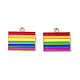 Rainbow Color Pride Alloy Enamel Pendants(ENAM-K067-14)-1