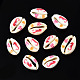 Printed Natural Cowrie Shell Beads(SSHEL-N032-33)-1
