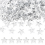 300Pcs Acrylic Cabochons, Star, Clear, 14x14.5x3mm(OACR-SP0001-98)
