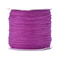 Nylon Thread, Nylon Jewelry Cord for Custom Woven Jewelry Making, Orchid, 0.6mm, about 142.16 yards(130m)/roll(NWIR-D055-0.6mm-18)