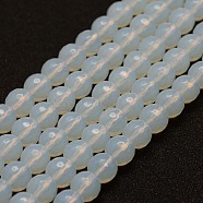 Opalite Bead Strands, Round, Faceted, 6mm, Hole: 0.5mm, about 68pcs/strand, 15.1 inch(38.5cm)(X-G-G687-31-6mm)