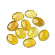 Natural Yellow Agate Cabochons, Oval, 16x12x5mm(G-A029-01-07)
