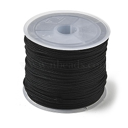 Nylon Braided Cord 1 Strand Core, Chinese Knotting Cord Beading Cord for Beading Jewelry Making Macrame Craft, about 0.8mm in diameter, about 32.8 yards(30m)/roll(X-NWIR-D001-1)