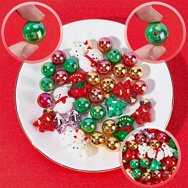 Christmas Theme Acrylic Beads Set(OACR-SP0001-20A)-6