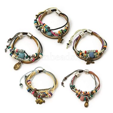 Mixed Color Lava Bracelets