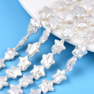 Seashell Color Star Keshi Pearl Beads