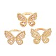 Brass Micro Pave Cubic Zirconia Adjustable Rings(RJEW-A002-04G)-1
