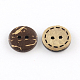 2-Hole Flat Round Coconut Buttons(BUTT-R035-002)-2