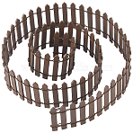 1Pc Wood Fence Ornaments, Micro Landscape Dollhouse Garden Decoration, Coconut Brown, 900x50mm(WOOD-CN0001-28B)