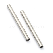 304 Stainless Steel Beads, Tube Beads, Stainless Steel Color, 54x5mm, Hole: 4mm(STAS-H160-04M-P)
