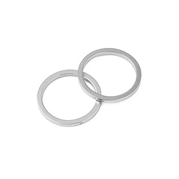 304 Stainless Steel Linking Ring, Stainless Steel Color, 12x1mm, Inner Diameter: 10mm