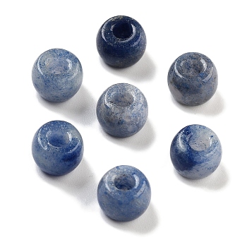 Dyed & Heated Natural Blue Aventurine Beads, Barrel, 8~8.4x5~6.6mm, Hole: 2~3.2mm