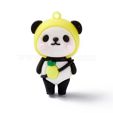 Yellow Panda PVC Big Pendants