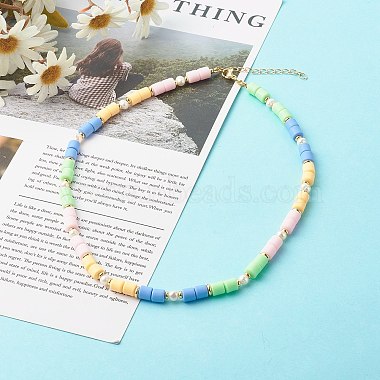 Polymer Clay Beaded Necklaces(NJEW-JN03619-01)-2