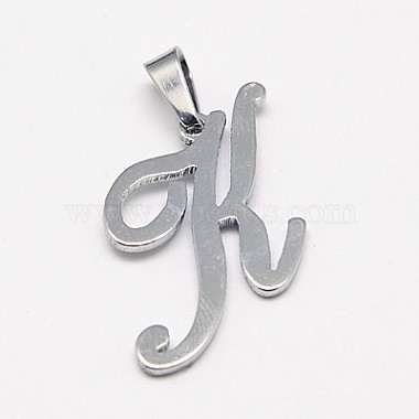 Stainless Steel Color Alphabet Stainless Steel Pendants