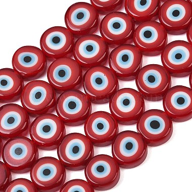 Handgemachte evil eye Glasperlen(LAMP-C028-02D)-1